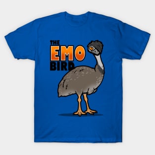 The Emo Bird Funny Emu Bird Original Cartoon Meme T-Shirt